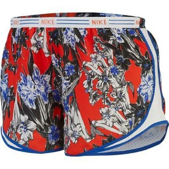 Nike DriFit Tempo Women's Floral Running Shorts Size Medium - Picture 2 of 16
